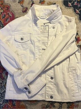 abercrombie kids White Denim Jacket for Boys & Girls